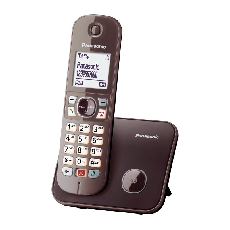 Ασύρματο Τηλέφωνο Panasonic KX-TG6851GRA Brown