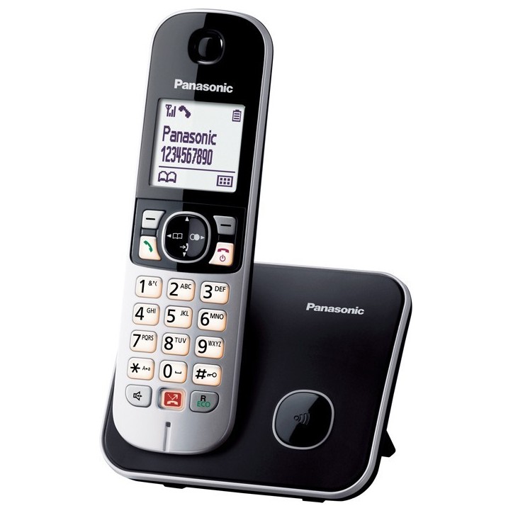 Ασύρματο Τηλέφωνο Panasonic KX-TG6851GRB Black