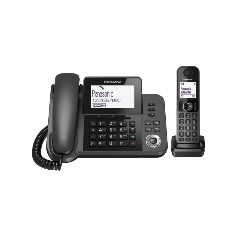 Ασύρματο Τηλέφωνο Panasonic KX-TGF310EXM DUO Black
