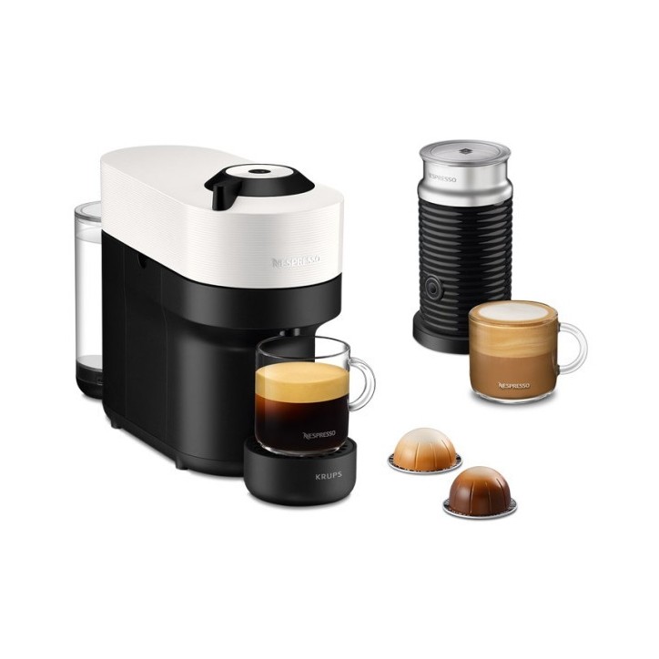 Καφετιέρα Nespresso Krups Vertuo Pop Aeroccino XN9211 Λευκό