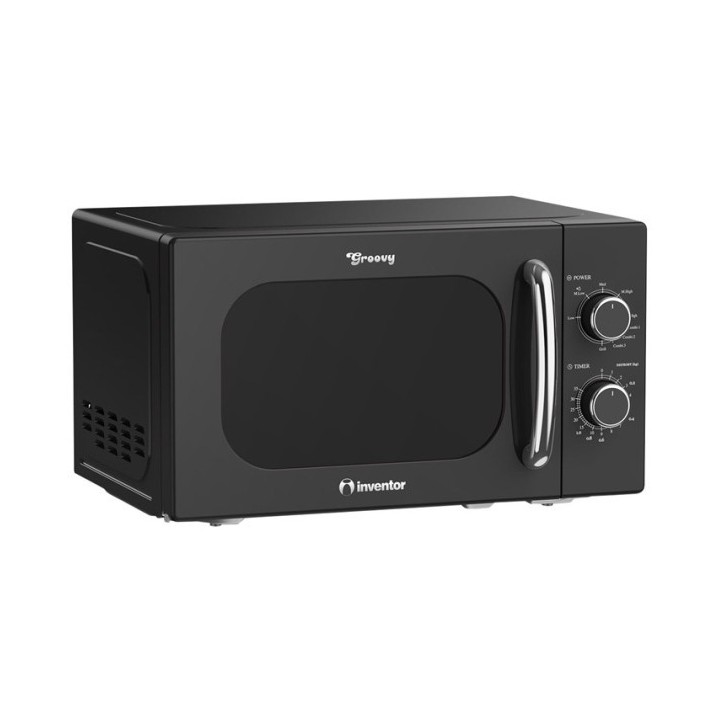 Φούρνος Μικροκυμάτων Inventor MWOR-20LB Retro Black