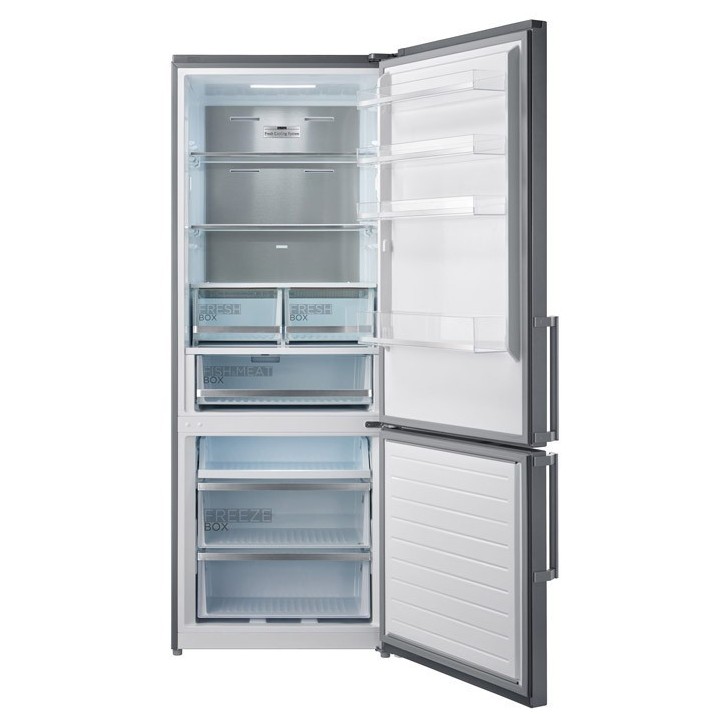 Ψυγειοκαταψύκτης Midea MDRB593FGE02 Inox Ε