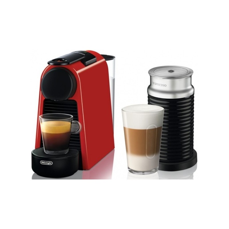 Καφετιέρα Nespresso Delonghi Essenza Mini Aeroccino EN85.RAE Κόκκινο