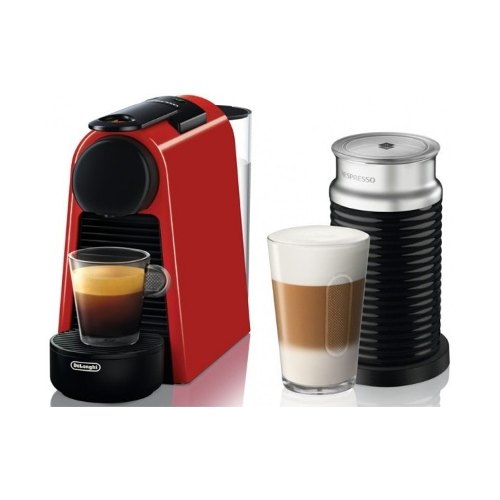 Καφετιέρα Nespresso Delonghi Essenza Mini Aeroccino EN85.RAE Κόκκινο