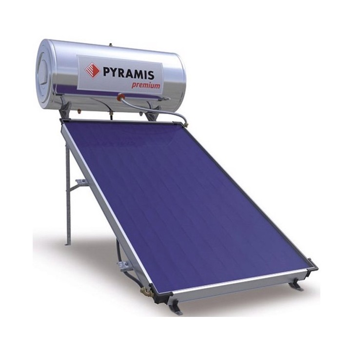 Ηλιακός Θερμοσίφωνας Pyramis Premium 160lt Επιλεκτικού Συλλέκτη 2,3 m2 Τρπλής Ενέργειας Ηλιακός Θερμοσίφωνας Pyramis Premium 160lt Επιλεκτικού Συλλέκτη 2,3 m2 Τρπλής Ενέργειας