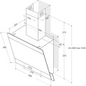 Απορροφητήρας Whirlpool WHVP 65F LM K Μαύρο 60 cm D