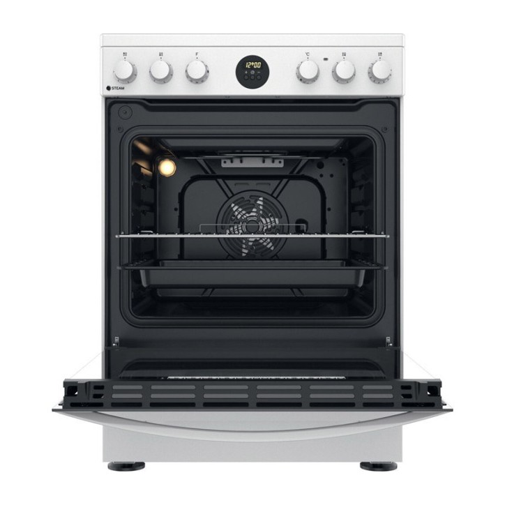 Κουζίνα Κεραμική Indesit IS67V8CHW/E Λευκό A Κουζίνα Κεραμική Indesit IS67V8CHW/E Λευκό A