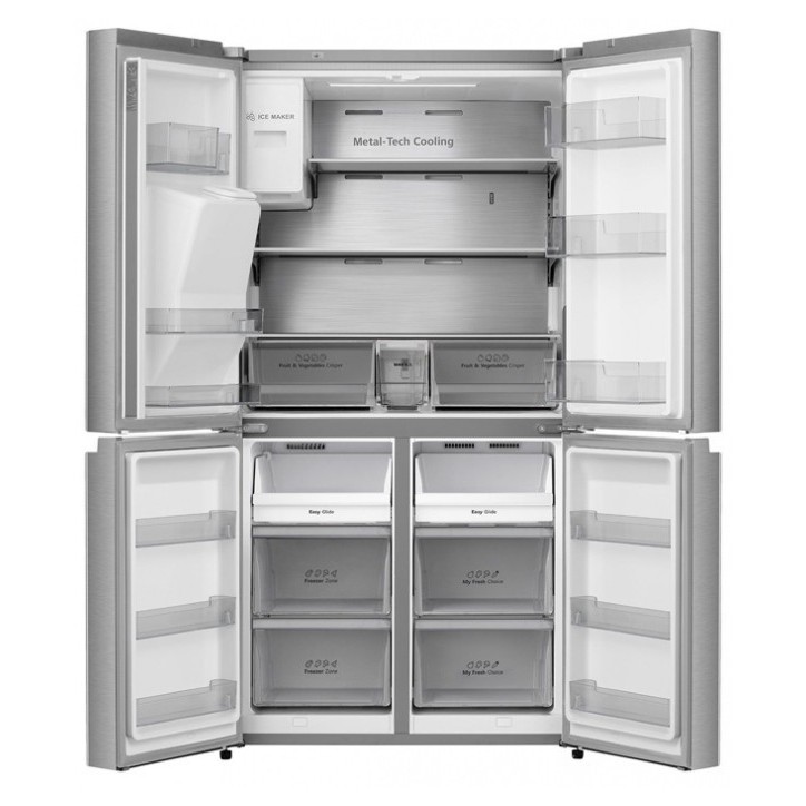Ψυγείο Ντουλάπα Hisense RQ760N4SASE Premium Inox E Ψυγείο Ντουλάπα Hisense RQ760N4SASE Premium Inox E