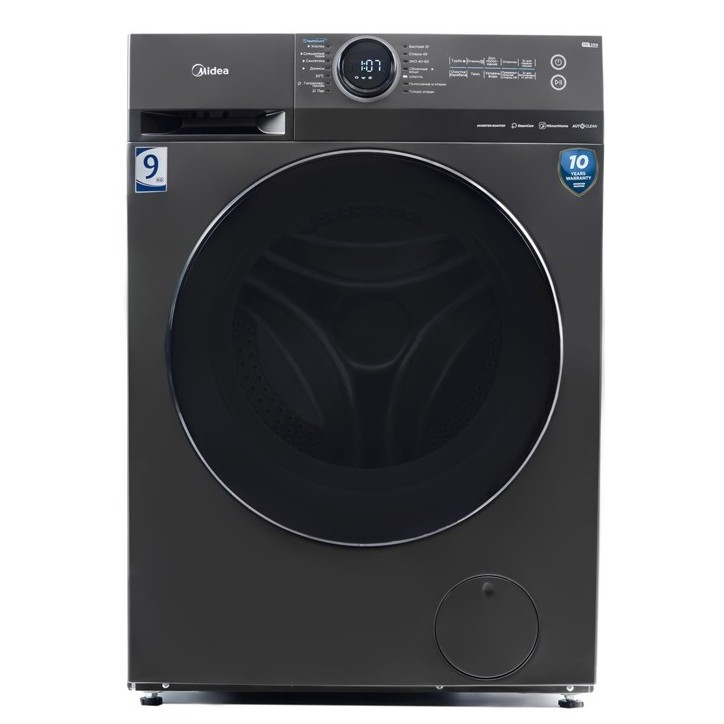 Πλυντήριο Ρούχων Midea MF200W90WB/T-GR 9 kg Α