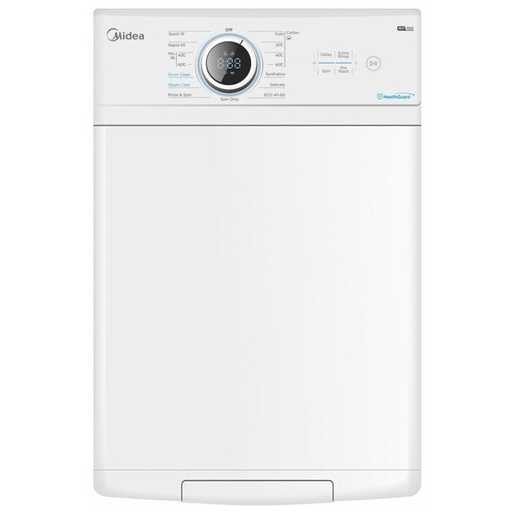 Πλυντήριο Ρούχων Midea MF100T80B/W-GR 8 kg A Πλυντήριο Ρούχων Midea MF100T80B/W-GR 8 kg A