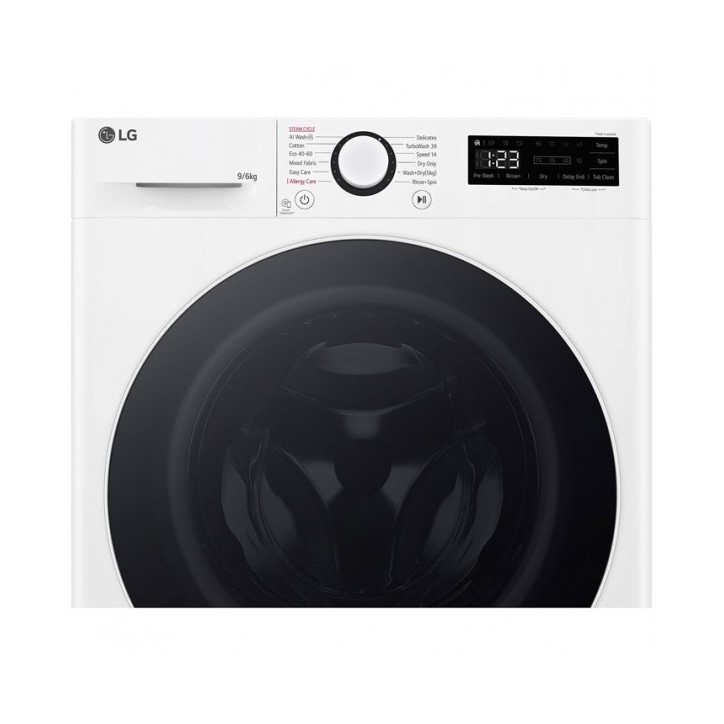 Πλυντήριο - Στεγνωτήριο Ρούχων LG D4R5009TSWW 9 kg/6 kg Α/D Πλυντήριο - Στεγνωτήριο Ρούχων LG D4R5009TSWW 9 kg/6 kg Α/D