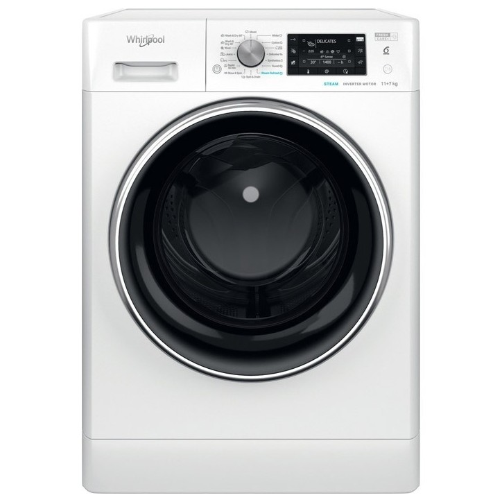 Πλυντήριο - Στεγνωτήριο Ρούχων Whirlpool FFWDD 1176258 BCV EE 11 kg/ 7 kg E Πλυντήριο - Στεγνωτήριο Ρούχων Whirlpool FFWDD 1176258 BCV EE 11 kg/ 7 kg E