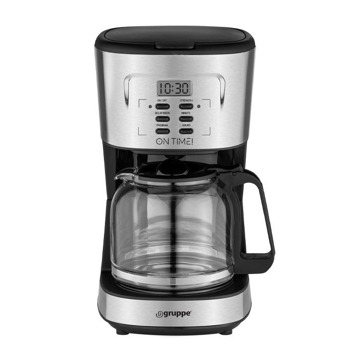 Καφετιέρα Φίλτρου Gruppe On Time CM1095T-GS Inox Καφετιέρα Φίλτρου Gruppe On Time CM1095T-GS Inox