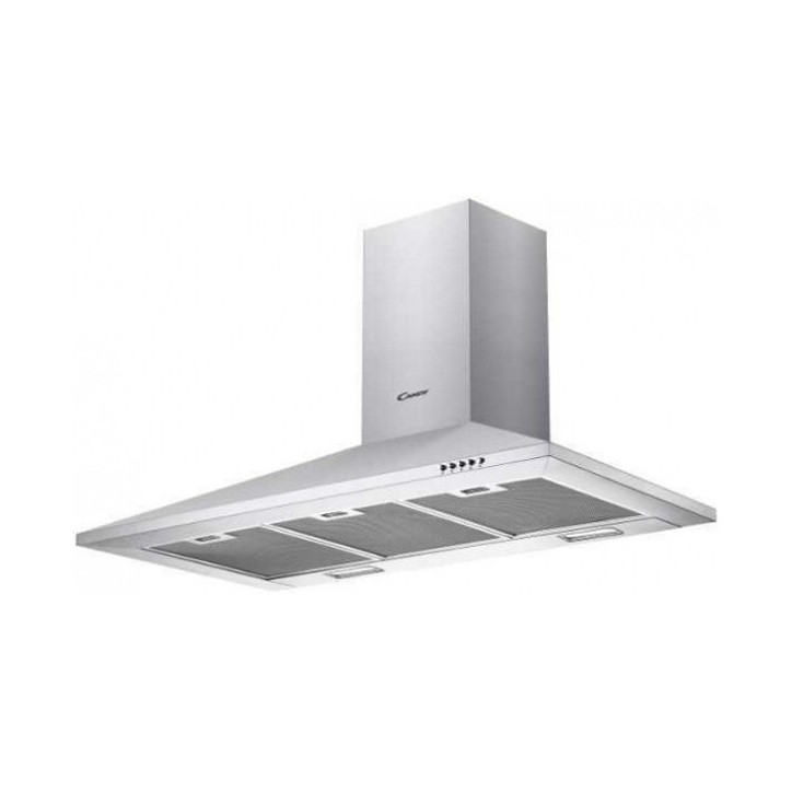 Απορροφητήρας Τζάκι Candy CCE 119/1X Inox 90 cm