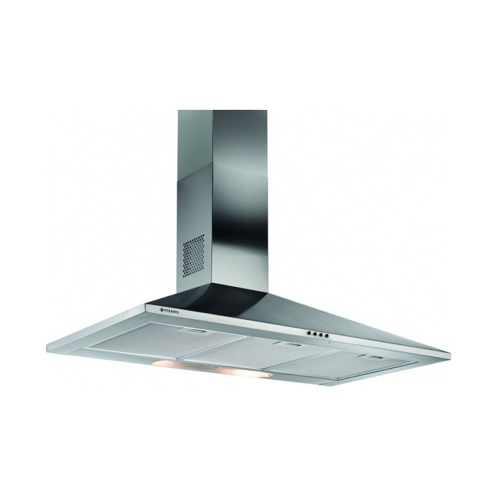 Απορροφητήρας Τζάκι Pyramis Τετράγωνη Lux Inox 60 cm D