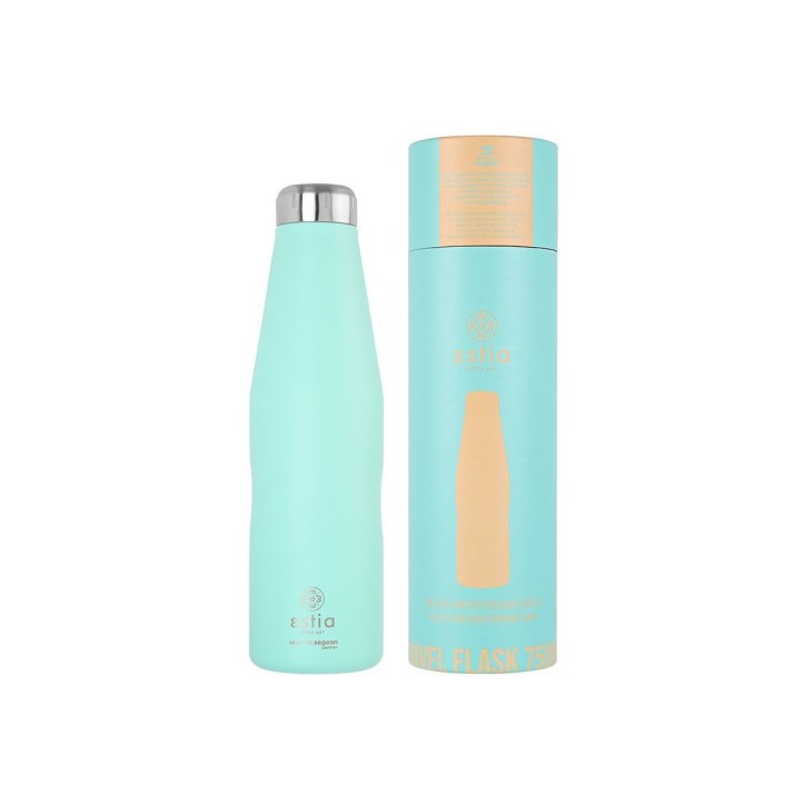 Θερμός Travel Flask Save the Aegean 750ml Bermuda Green