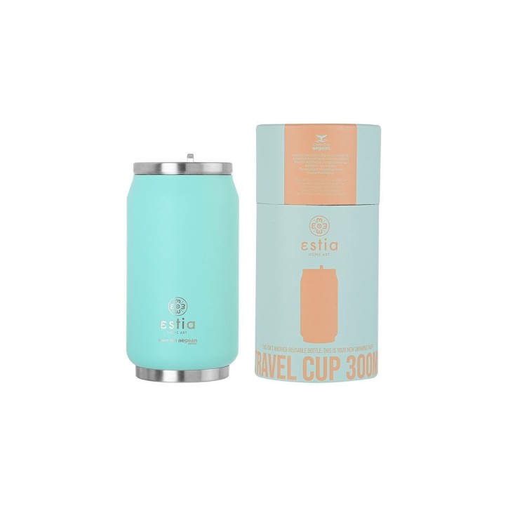 Θερμός Travel Cup Save The Aegean 300ml Bermuda Green Θερμός Travel Cup Save The Aegean 300ml Bermuda Green
