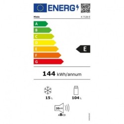 Ψυγείο Mini Bar Miele K 7126 E Λευκό Ε