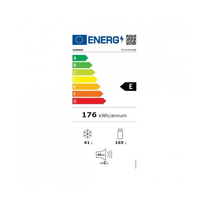 Ψυγείο Hisense RT267D4ABE Μαύρο E