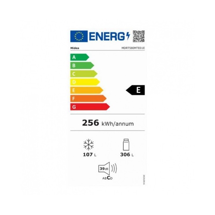 Ψυγείο Midea MDRT580MTE01E Λευκό E Ψυγείο Midea MDRT580MTE01E Λευκό E