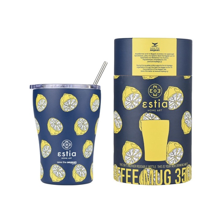 Θερμός Coffee Mug Save the Aegean 350ml Citrus Infusion