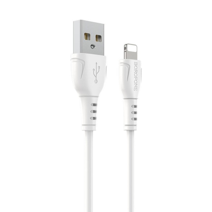 Καλώδιο σύνδεσης Borofone BX51 Triumph USB σε Lightning 2.4A 1μ Λευκό Καλώδιο σύνδεσης Borofone BX51 Triumph USB σε Lightning 2.4A 1μ Λευκό
