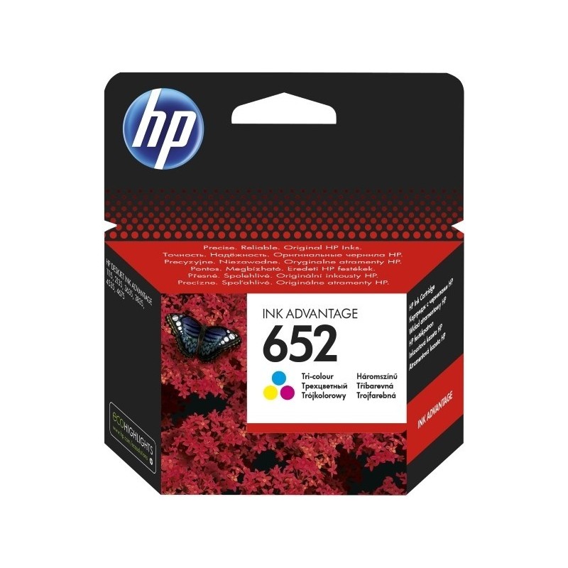Μελάνι HP 652 Tri-Color F6V24AE