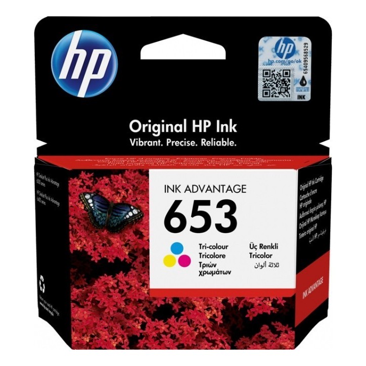 Μελάνι HP 653 Tri-Color 3YM74AE
