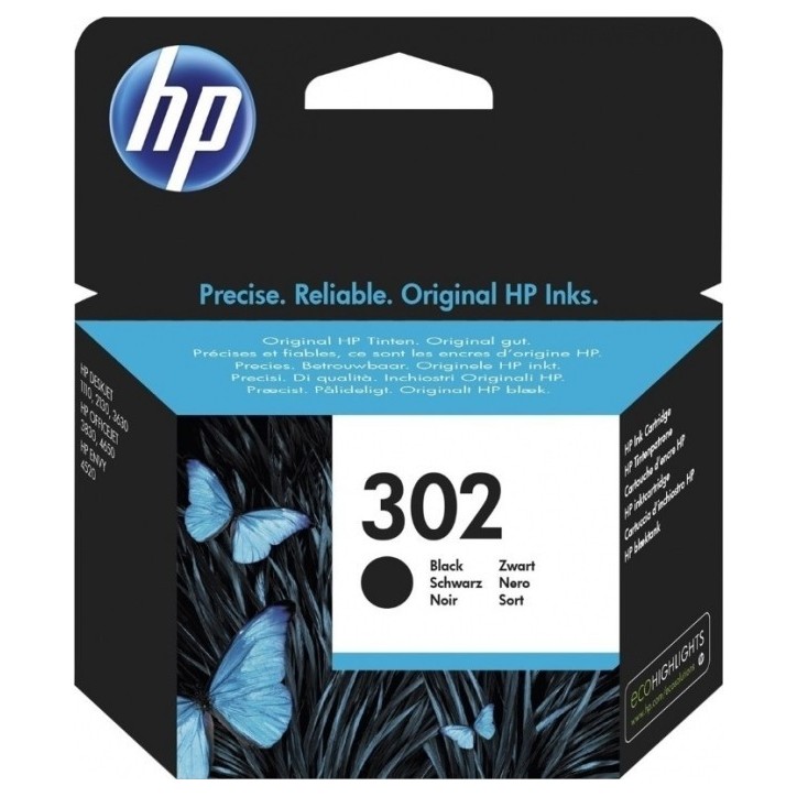 Μελάνι HP 302 Black F6U66AE