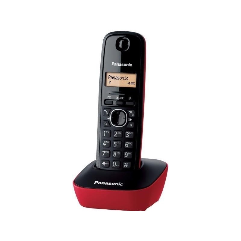 Ασύρματο Τηλέφωνο Panasonic KX-TG1611GRR Red