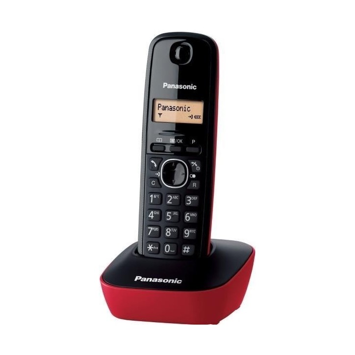 Ασύρματο Τηλέφωνο Panasonic KX-TG1611GRR Red