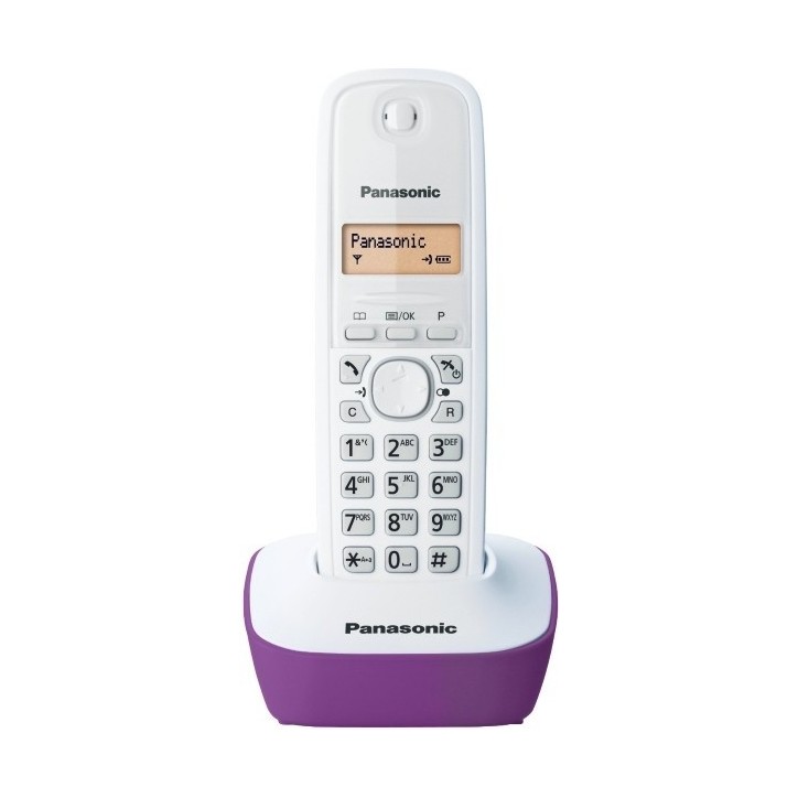Ασύρματο Τηλέφωνο Panasonic KX-TG1611GRF Purple Ασύρματο Τηλέφωνο Panasonic KX-TG1611GRF Purple