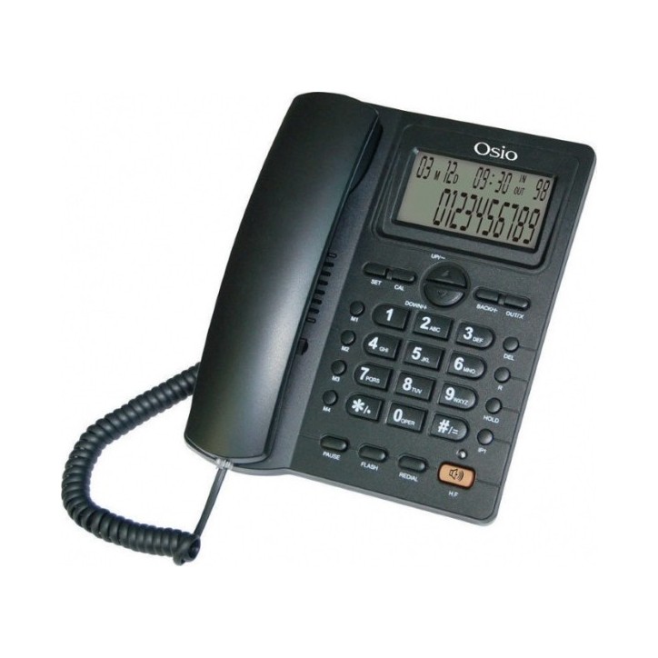 Ενσύρματο Τηλέφωνο Osio OSW-4710B Μαύρο Ενσύρματο Τηλέφωνο Osio OSW-4710B Μαύρο