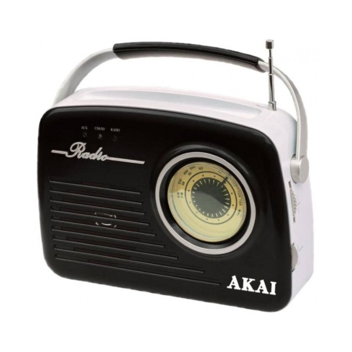 Ραδιόφωνο Akai Retro APR-11B Μαύρο Ραδιόφωνο Akai Retro APR-11B Μαύρο